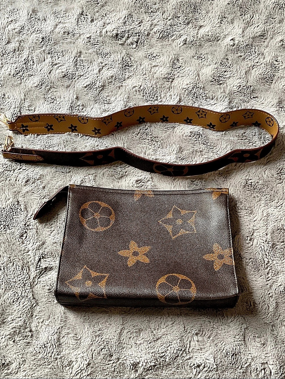 Brown & Gold Crossbody Bag NWOT